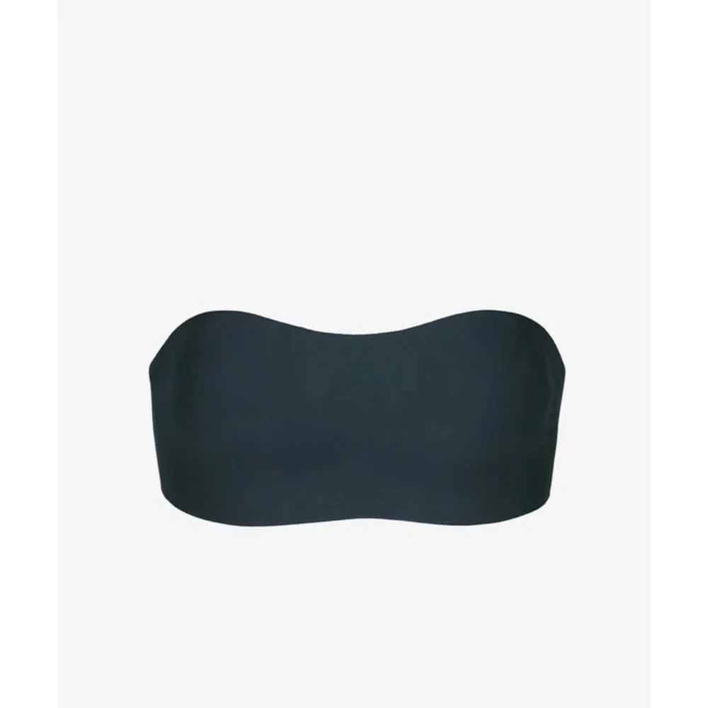 Commando Black Butter Soft Support Strapless Bralette Bra Size L Wireless Padded
